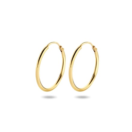 Marie-Celeste Oorringen Ronde Buis 20 mm - Goud