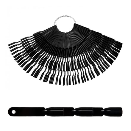 Nailcarrousel Fan Triple BLACK (50pcs/ring)