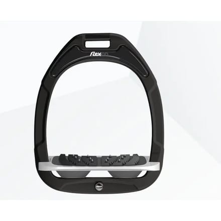 Ultra Grip Zwart/Antraciet Halfhoge stijgbeugels Flex-On Green Composite