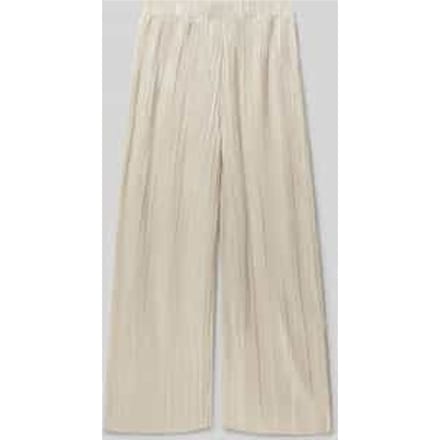 Wide fit stoffen broek met elastische band