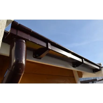 Weka Dakgootset - Kunststof - Bruin - Lengte 600cm - Voor Zadeldak