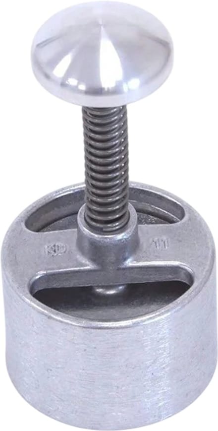 Hamburgerpers aluminium professioneel - rond 7,5 cm
