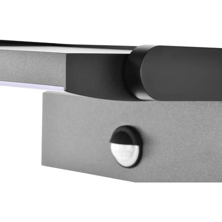 LED wandlamp CMD 9081, sensor, antraciet, 21 cm, CCT, IP54