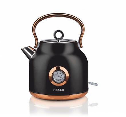 Haeger Art Deco Black Waterkoker Retro - 1,7L - 2200W