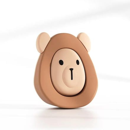 Butée de porte de sécurité en Silicone, bloc arrière de porte anti-collision fixe, bloc Anti-collision fixe, cale de porte marron