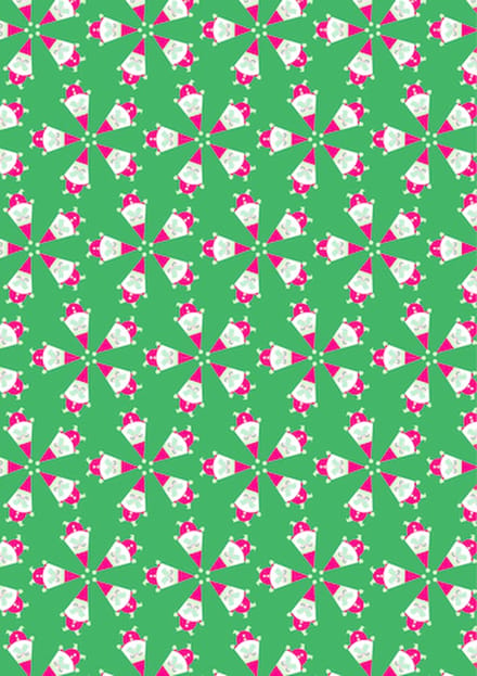 Decopatch papier Kerstmannetjes