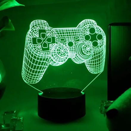 Samstyle - Game LED Lamp - 16 kleuren - 3D Game Light - Controller - Playstation - Afstandsbediening - Sfeerlamp - Gamer