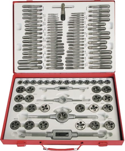 Professionele 110-dlg tap- en snijplaten set M2-M18 MW Tools SKC110ETM
