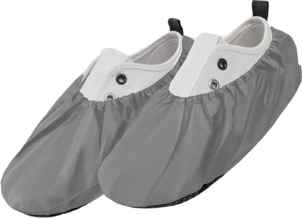 FEROCITY - Schoenovertrekken - Antislip, herbruikbaar - Unisex - Erwachsene - EU 38-45 - Polyester - Grijs