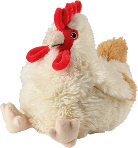 Warmies warmte/magnetron knuffel kip - 25 cm - pittenzak - opwarm knuffel