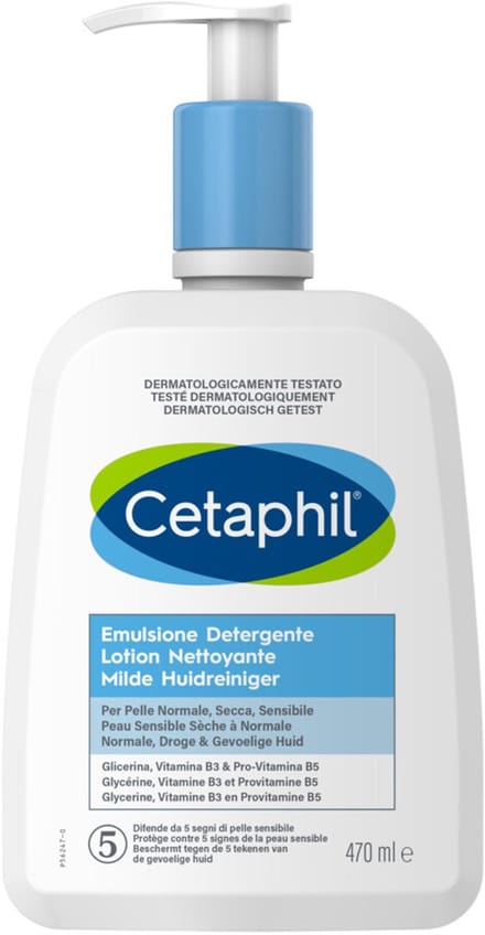 Cetaphil Milde Huidreiniger Zeepvrij - 2 x 470 ml - Voordeelpakket