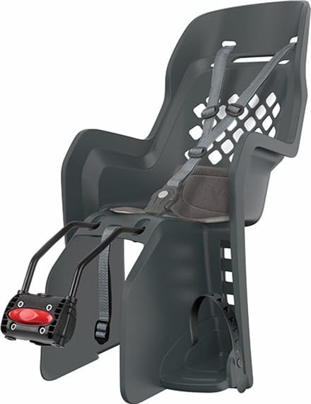 Polisport Joy maxi FF Fietsstoeltje Achter - Zwart/Grijs