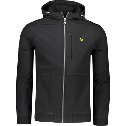 Lyle & Scott softshelljack in zwart