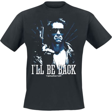 Terminator T-shirt - I'll Be Back - S tot XXL - voor Mannen - zwart