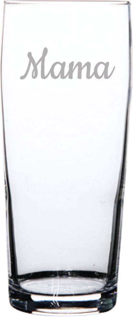 Gegraveerde bierfluitje 19cl Mama