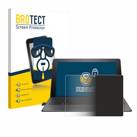 BROTECT - privacy screenprotector voor HP Pro x2 612 G2 - Folie Beschermfolie Blauwlichtfilter