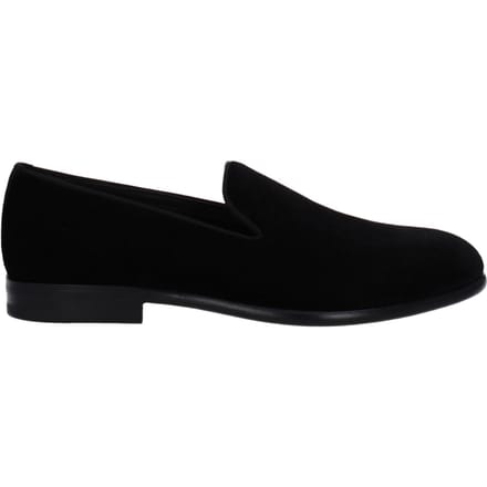 Dolce & Gabbana Zwarte Fluwelen Slip-On Instappers
