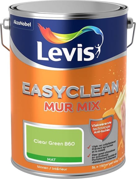 Levis - Easyclean Mur Mat Mix - Clear Green B60 - Mengverf - 5 L