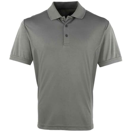 Premier Heren Coolchecker Pique Poloshirt (Donkergrijs)