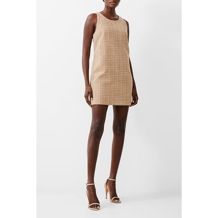 French Connection Effie Boucle Shift Dress Brown Taglia: 18 | Abiti Mini Outlet | Donna | Marrone
