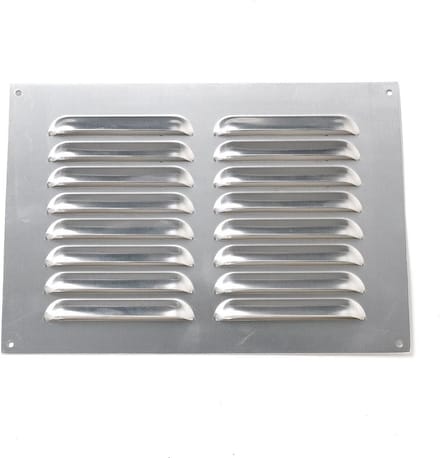 Gleuf ontluchtingsrooster 9 x 6 inch - aluminium, wit