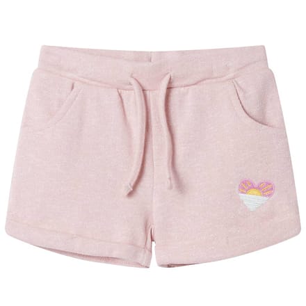 vidaXL Kindershorts met trekkoord 128 gemengd lichtroze