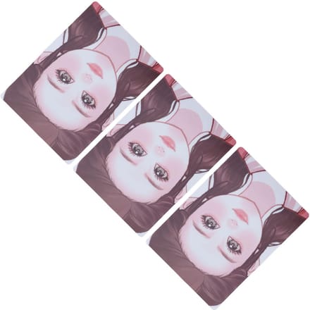 3 stuks Make-up Schilderen Oefenbord Herbruikbaar Schilderoefening Sjabloon Podium Make-up Tool voor Thuis white