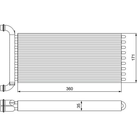 Warmtewisselaar, interieur verwarming VALEO 811521