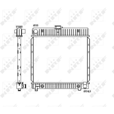 Radiator, motorkoeling NRF 514250