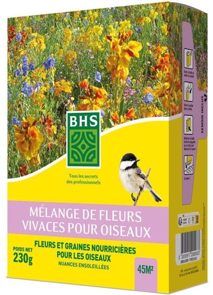 Vaste bloemenmix voor vogels - BHS - 230 g - 18 vaste variëteiten