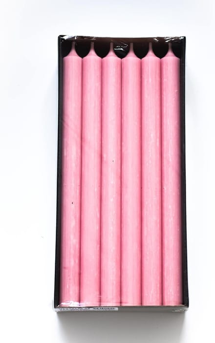 Branded By - Dinerkaarsen - Kaarsen - 28 cm - Oud Roze - 18 stuks