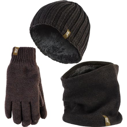Heat Holders - Heren Muts, Sjaal & Handschoenen Set - Winter Accessoires Set - Khaki Green