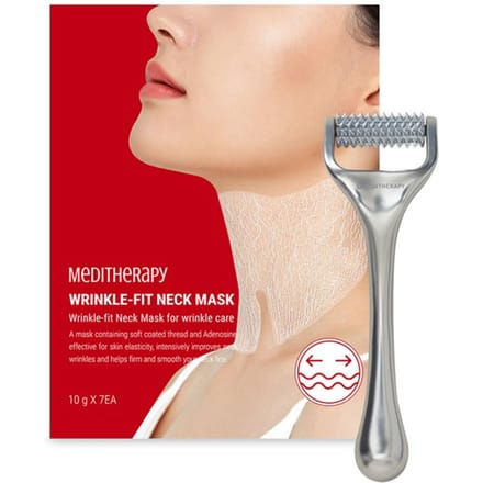 Meditherapy Rimpel Fit Nekmasker 7 stuks + Naaldset, 1 Set beige