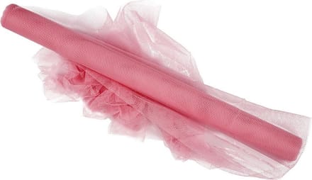 Tule, B: 50 cm, roze, 5 m/ 1 rol