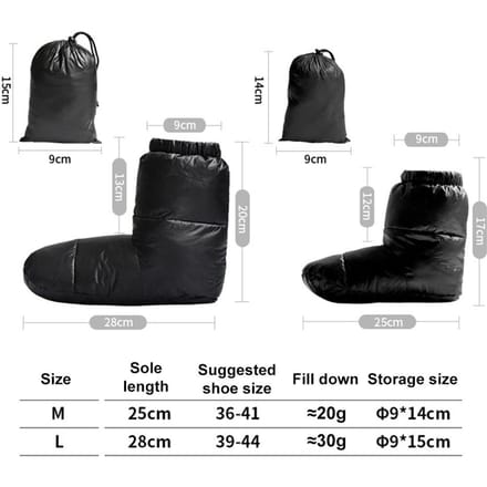 Winter Dons Hoge Sokken Waterdichte Eendendons Booties Trekkoord Sluiting Dons Gevulde Voetbedekking black