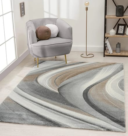Flycarpets Vernazza Vloerkleed Bruin / Beige - Modern - Laagpolig - 80x150 cm