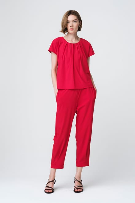 Terry top  technical jersey | Red - Red / S