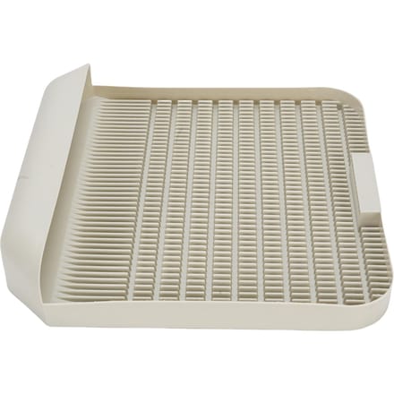 Bac à Litière pour Chat Étape 37.3x37cm Double Couche Imperméable Multi-Usage Tapis pour Bac à Litière pour Chat Gray White white
