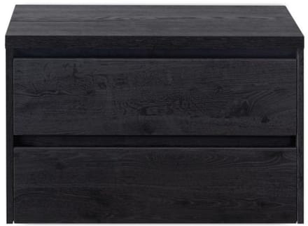 Dante Badmeubelset 80 cm - Black Oak - Wastafelbovenblad