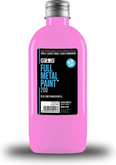 Grog Full Metal 200ml Navul Inkt - Piggy Pink