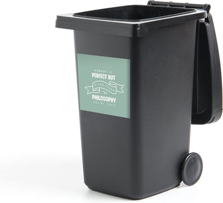Container sticker Studenten - School - Filosofie - Universiteit - 40x40 cm - Kliko sticker