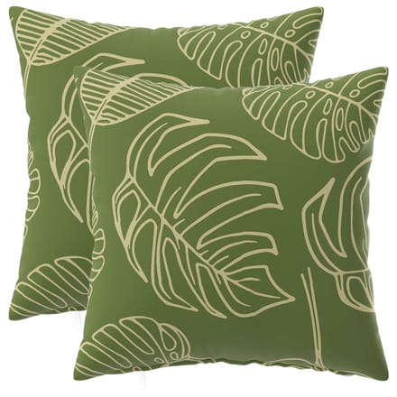 vidaXL - Kussensloop - 2 - pcs - HEERLEN - Blad - Design - 30 - x - 30 - cm - Polyester