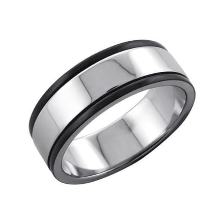 Amanto Ring Ave - 316L Staal - 8mm - Maat 60-19mm