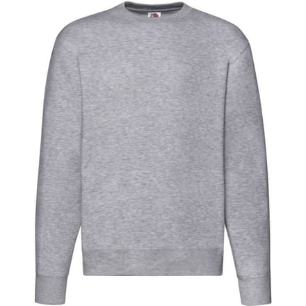 Fruit of the Loom Heren Premium Heather Inzet Sweatshirt (Grijs)