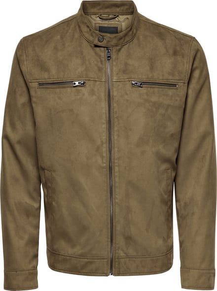 ONLY & SONS ONSWILLOW FAKE SUEDE JACKET OTW NOOS  Heren Jas - Maat M