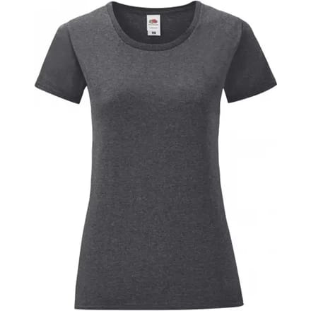 Dames-T-shirt Fruit of the Loom Iconic 150