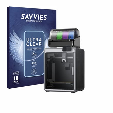 Savvies - Screenprotector voor Creality K2 - Folie Beschermfolie transparant 18 Stuks