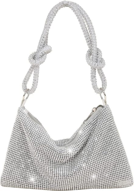 Handtas - Schoudertas - Casual tas - Voor Feest & Trouw - Met Ajusteerbare Schouderband - 26x3x13cm - Wit