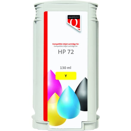 Inkcartridge Quantore alternatief tbv HP 72 C9373A geel | 1 stuk