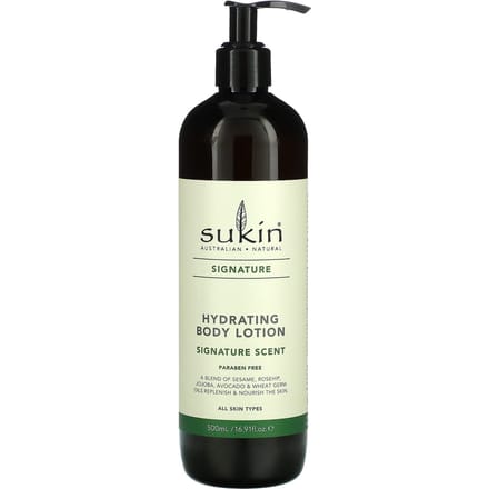 Sukin, Lotion Hydratante pour le Corps, Parfum Original, 500 ml (16,9 onces liquides) black